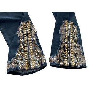 Style Embellished Jeans Ankle Zippers Slight Bootcut 6